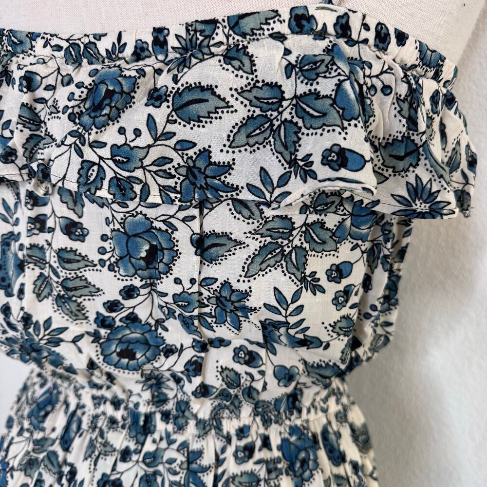 Good Hart Womens Maisie Midi Dress Size Small Blue Cottagecore Summer Beach Boho - Picture 8 of 11